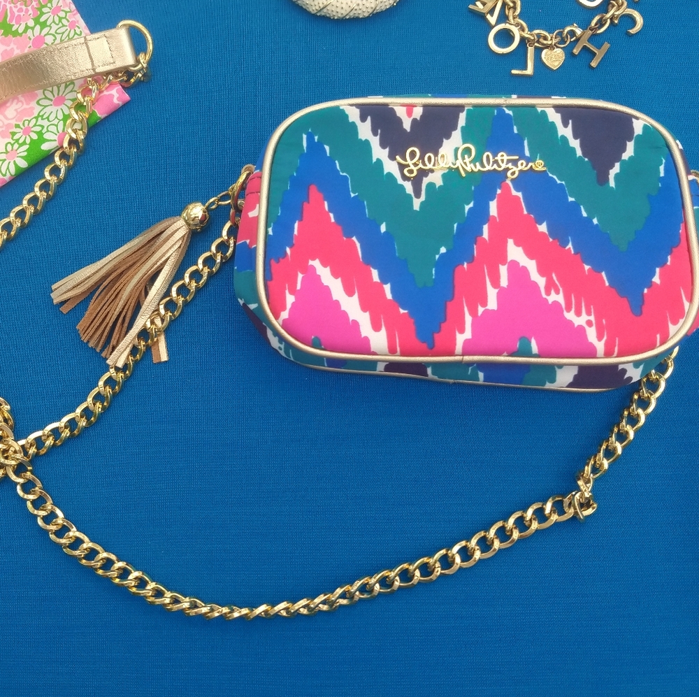 Lilly Pulitzer 🌴 Cross Body Handbag Purse Tassel